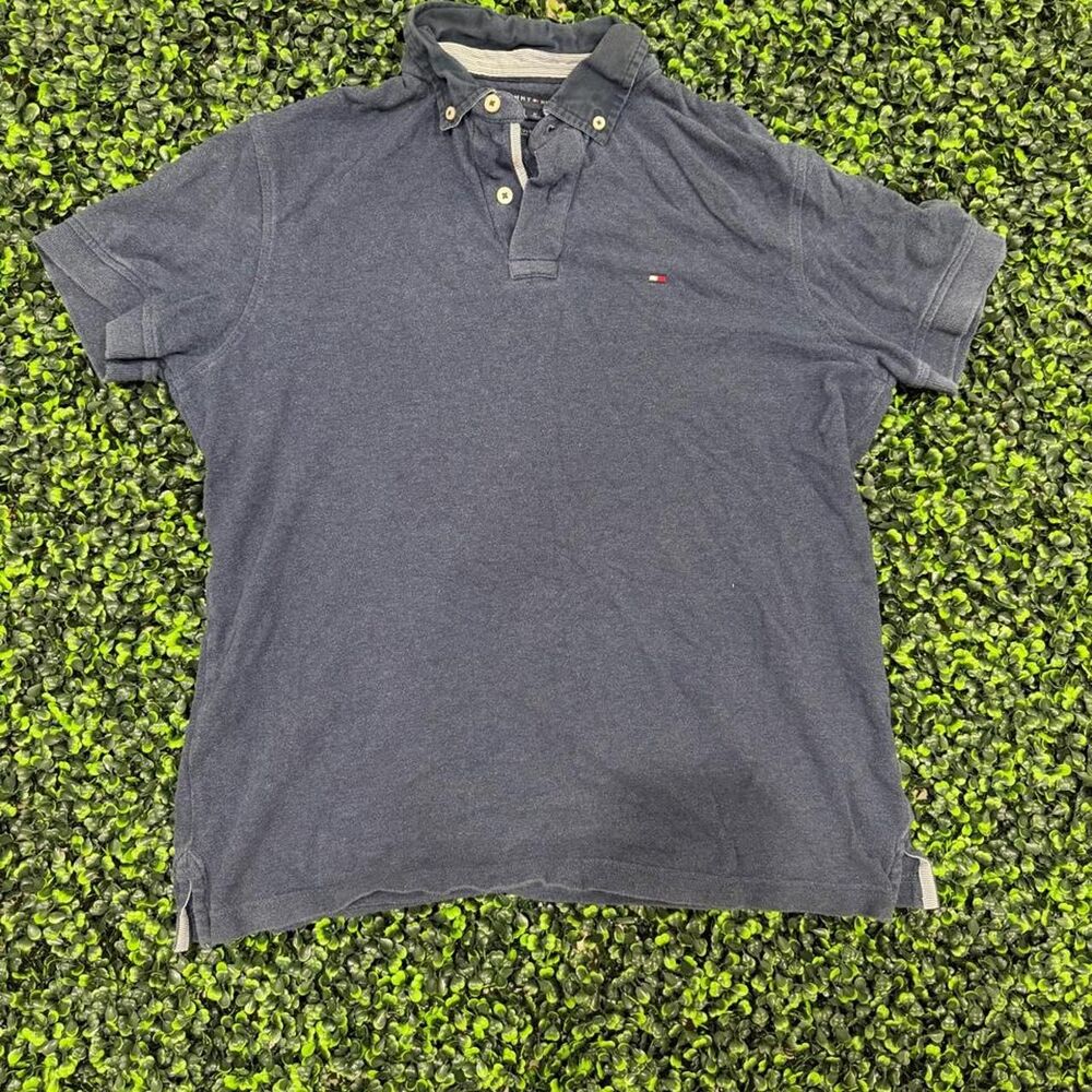Tommy-Hilfiger Men's Navy and Blue Polo-shirts